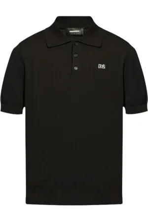 Dsquared2 Top, Herre, Sort, XL, Bomuld, Bomulds Polo Shirt