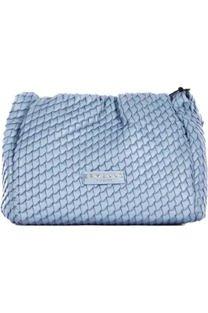 ERMANNO SCERVINO Taske, Dame, Blå, ONE SIZE, Læder, Blå Logo Front Clip Taske