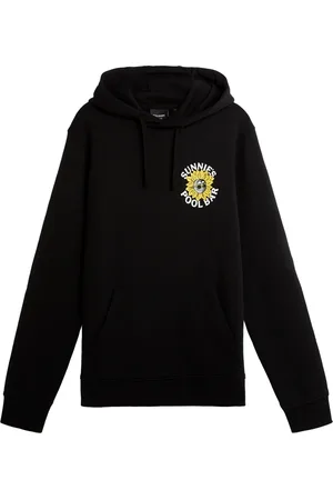 Lyle & Scott Sweathshirts & Hoodies, Herre, Sort, S, Mid Layers Solbriller Pool Bar Grafisk Pullover Hoodie