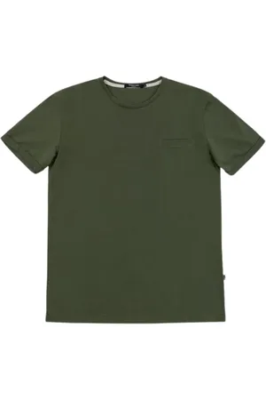 GIANNI LUPO Top, Herre, Grøn, S, Uld, Lomme T-shirt til mænd