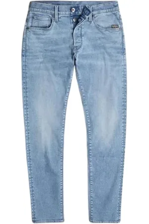 G-Star Jeans, Herre, Blå, W32, Bomuld, Slim Stretch Bomuld Jeans Klassisk Lukning