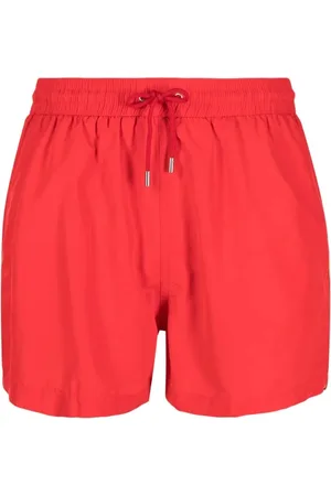Paul Smith Badetøj, Herre, Rød, XL, Stribede badeshorts til mænd
