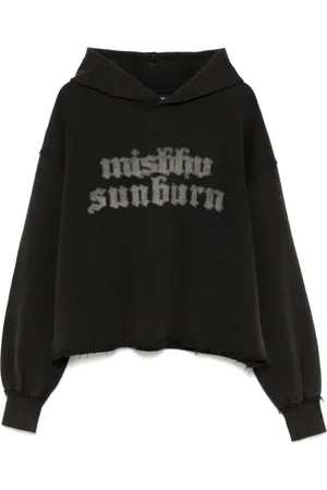 MISBHV Sweathshirts & Hoodies, Herre, Sort, M, Sort Cropped Hoodie