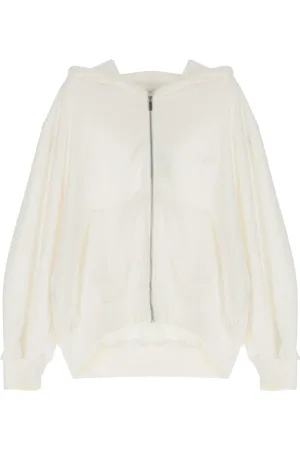 Please Sweathshirts & Hoodies, Dame, Hvid, S, Bomuld, Zip Hoodie