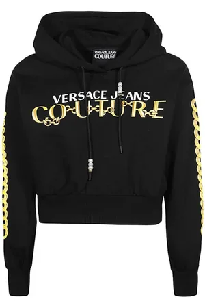 VERSACE Sweathshirts & Hoodies, Dame, Sort, S, Uld, Stilfulde hættetrøjer og sweatshirts