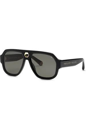 Philipp Plein Tilbehør, unisex, Sort, 58 MM, Starlight Solbriller Grøn Gradient