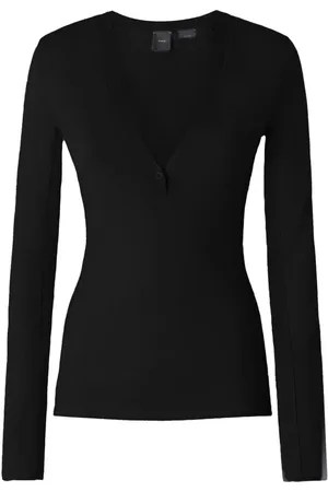 Pinko Top, Dame, Sort, S, Uld, Uld Silke Strikketøj Sæt
