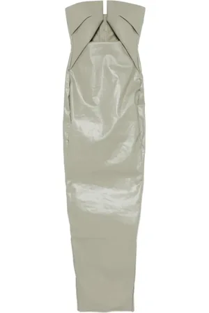 Rick Owens Kjole, Dame, Grøn, M, Denim, Denim Prong Kjole i Celadon