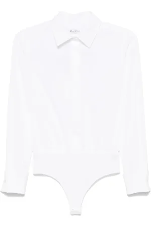 Max Mara Bluser & Skjorter, Dame, Hvid, S, Popeline Body Skjorte