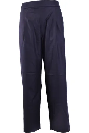 LANEUS Bukser, Herre, Blå, L, Uld, Blå Uld Cashmere Bukser Aw23
