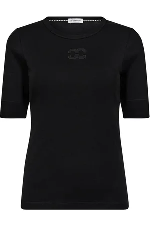 Co`Couture Top, Dame, Sort, M, Uld, Broderet Sort T-shirt Top