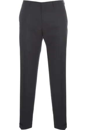 Paul Smith Bukser, Herre, Sort, W38, Uld, Blå Uldbukser