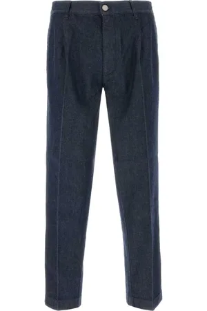 PT Torino Jeans, Herre, Blå, W34, Bomuld, Blå Melange Bomuld Bukser