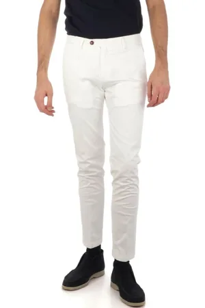 Briglia 1949 Bukser, Herre, Hvid, 4XL, Hvide Slim Fit Bukser