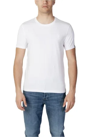 U.S. Polo Assn. Top, Herre, Hvid, XL, Bomuld, Hvid Bomulds T-Shirt til Mænd