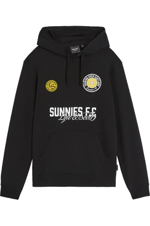 Lyle & Scott Sweathshirts & Hoodies, Herre, Sort, 2XL, Mid Layers Sunnies FC Grafisk Pullover Hoodie