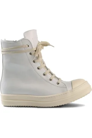 Rick Owens Sko, Dame, Hvid, 38 EU, Hvide Milk Sneakers
