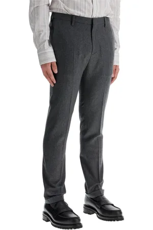 Paul Smith Bukser, Herre, Grå, W30, Uld, Slim Fit Flannel Bukser