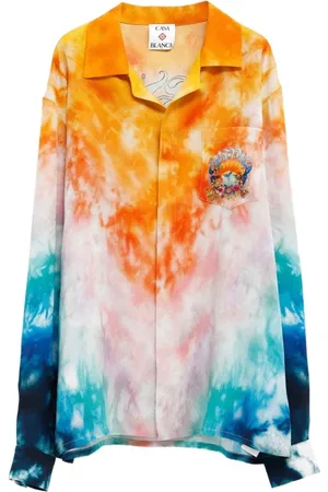 Casablanca Skjorte, Herre, Flerfarvet, M, Herre Cuban Collar Langærmet Sweatshirt