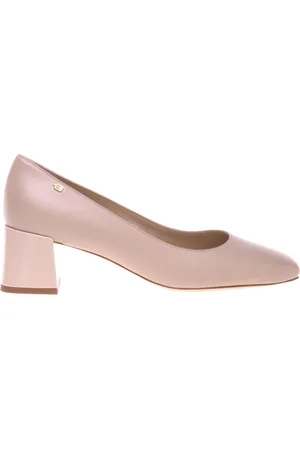 BALDININI Sko, Dame, , 36 EU, Nude leather and patent leather court shoe