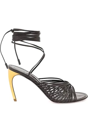 Salvatore Ferragamo Sko, Dame, Sort, 37 1/2 EU, Elegant Atena Sandal