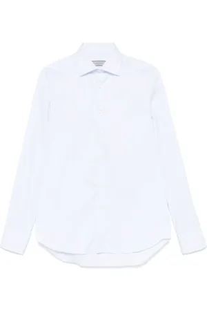 CANALI Skjorte, Herre, Hvid, 4XL, Klassiske Button-Up Bluser