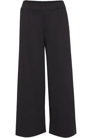 Ichi Bukser, Dame, Sort, 2XL, Polyester, Sort Bootcut Bukser Polyester Blanding