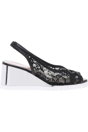 BALDININI Sko, Dame, Sort, 39 1/2 EU, petal mesh sandal