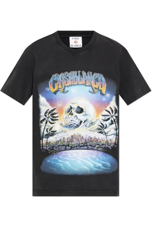 Casablanca Top, Herre, Sort, L, Bomuld, T-shirt med farverigt tryk