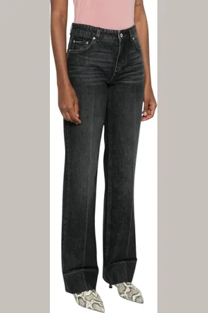 Dolce & Gabbana Jeans, Dame, Sort, M, Denim, Stribet Denim Skjorte