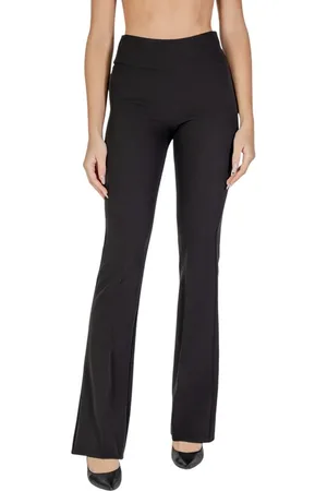 SANDRO FERRONE Bukser, Dame, Sort, XS, Polyester, Sort Polyester Jeans & Bukser