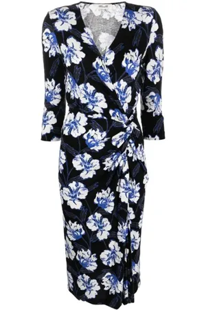 Diane von Furstenberg Kjole, Dame, Flerfarvet, L, Uld, Stilfulde Kjoler til enhver lejlighed