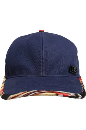 Dolce & Gabbana Tilbehør, unisex, Blå, 57 CM, Bomuld, Blå Bomuld Baseball Kasket