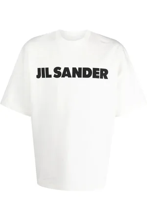 Jil Sander Top, Herre, Hvid, S, Bomuld, Klassisk Bomulds T-shirt til Mænd
