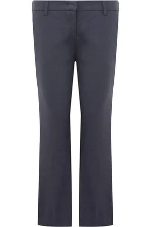 LARDINI Bukser, Dame, Blå, XS, Linen Blend Chino Bukser