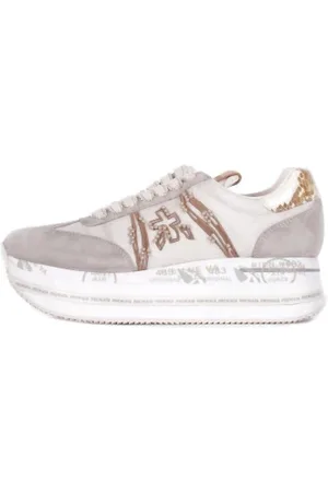 Premiata Sko, Dame, , 38 EU, Ruskind Logo Sneakers
