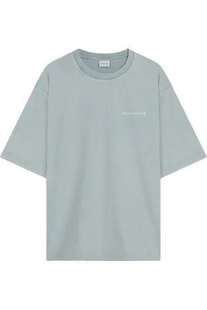 Filling pieces Top, Herre, Blå, XL, Bomuld, T-shirt Boxy