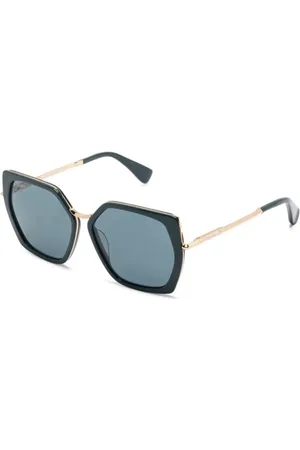 Max Mara Tilbehør, Dame, Gul, 56 MM, Tyl, Mm0136 96N Solbriller