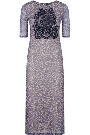 Etro Kjole, Dame, Flerfarvet, S, Elegant Sort Kjole til Kvinder