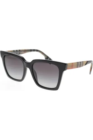Burberry Tilbehør, Dame, Sort, 53 MM, Firkantede solbriller med fed stil