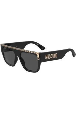 Moschino Tilbehør, Herre, Sort, 56 MM, Uld, Stilfulde solbriller