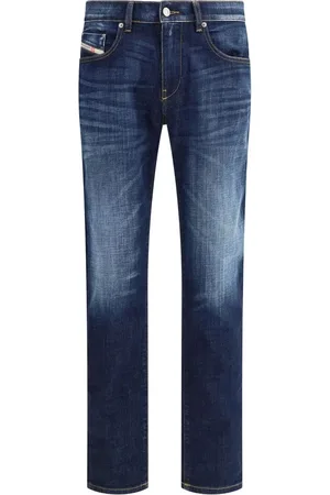 Diesel Jeans, Herre, Blå, W32, Bomuld, 2019 D-strukt Jeans