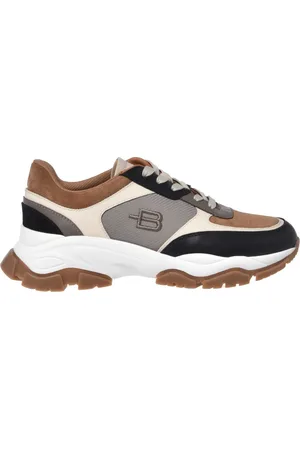 BALDININI Sko, Dame, Flerfarvet, 41 EU, Suede, Black leather and suede leather trainer