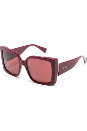 Max Mara Tilbehør, Dame, Rød, 56 MM, Tyl, Mm0131 69S Solbriller