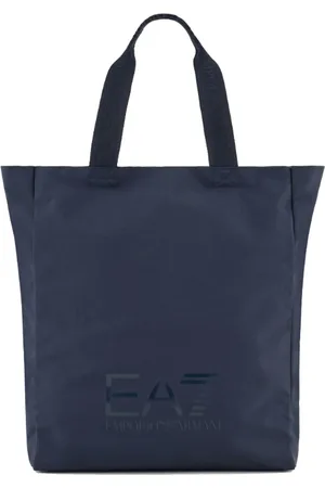 Emporio Armani Taske, Herre, Blå, ONE SIZE, Polyester, Alsindig Tekstil Shopper Taske