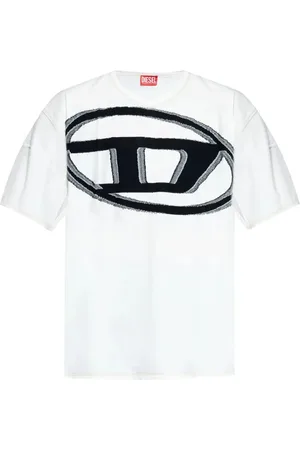 Diesel Top, Herre, Hvid, XL, Herre T-shirt Casual Stil