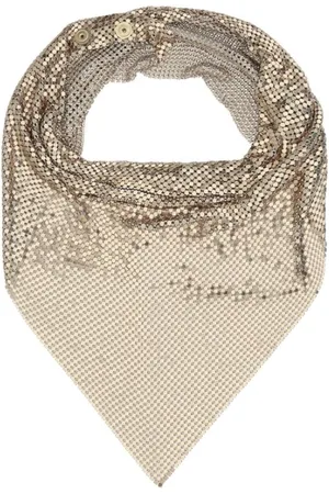 Paco rabanne Tilbehør, Dame, Gul, ONE SIZE, Pixel Chainmail Tørklæde