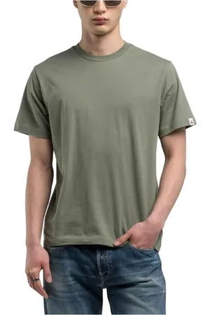 Replay Top, Herre, Grøn, XL, Bomuld, Klassisk Bomuld T-shirt Regular Fit