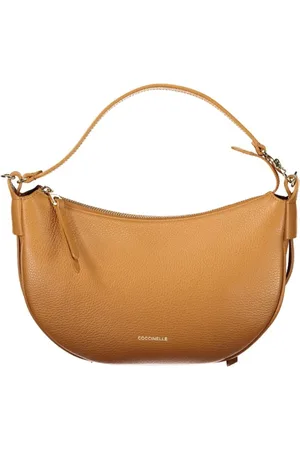 Coccinelle Taske, Dame, Brun, ONE SIZE, Uld, Brun Læder Skuldertaske med Lynlås