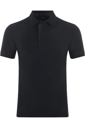 Etro Top, Herre, Sort, M, Uld, Stilfuld Trykt T-Shirt Polo
